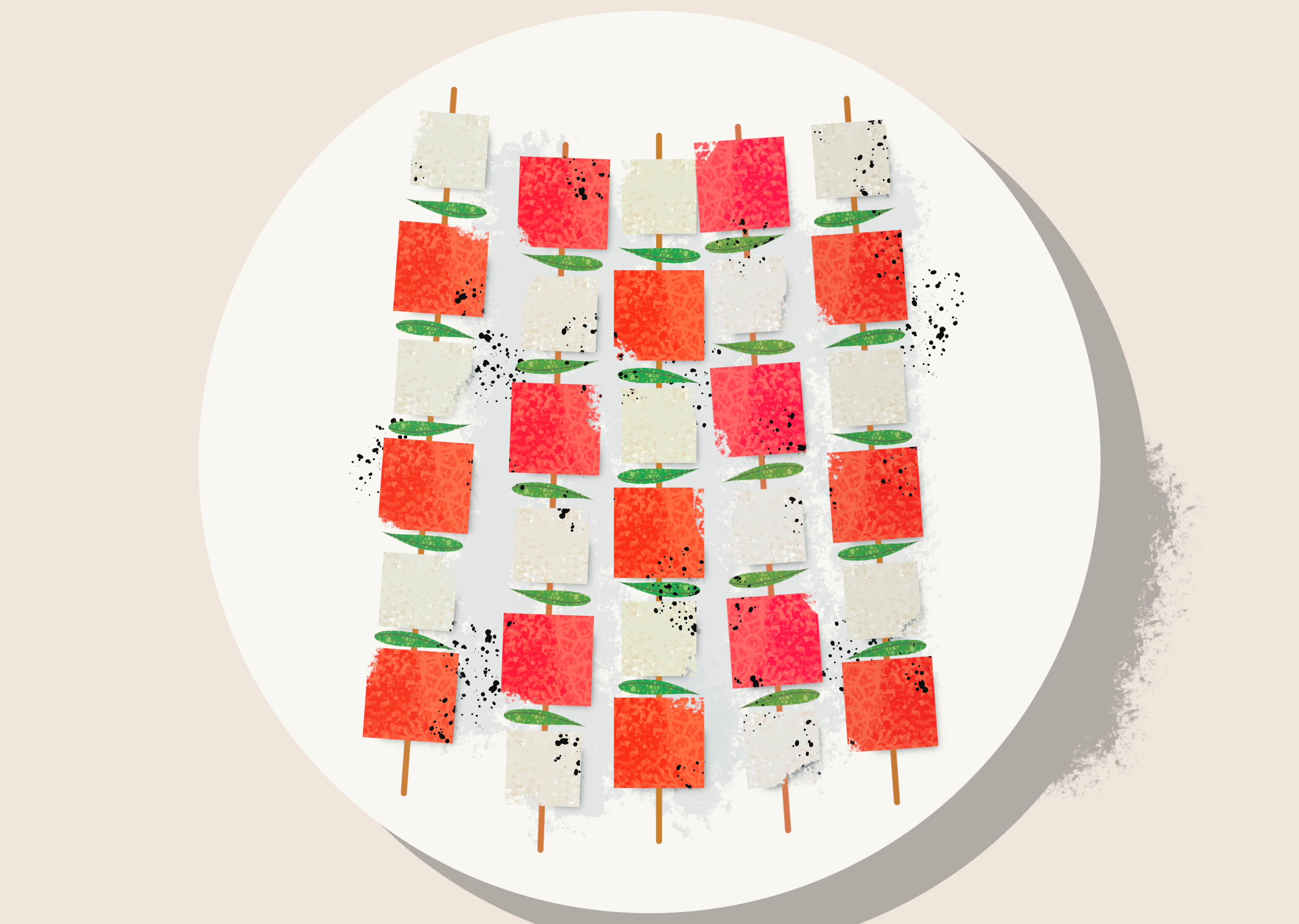 Watermelon & Mint Skewers